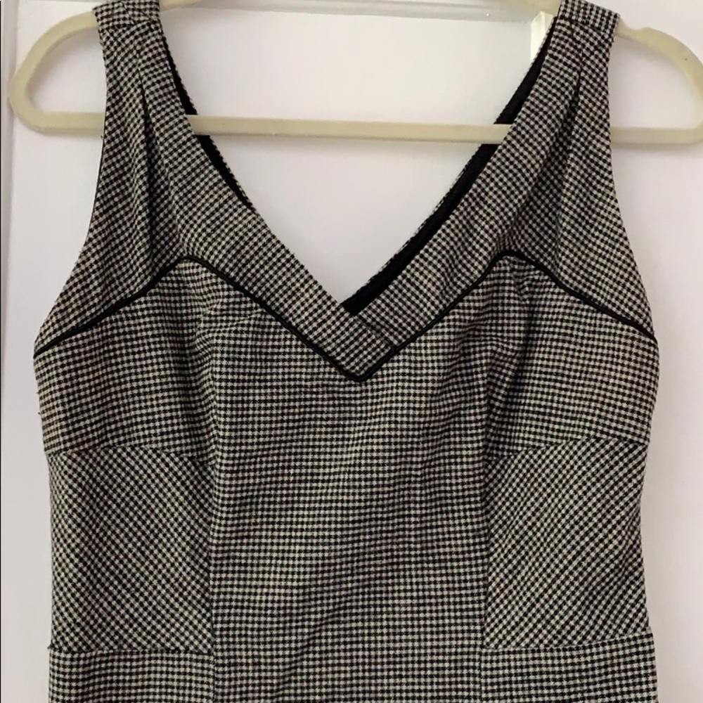 Auth DVF Midi- gingham print dress, size 8